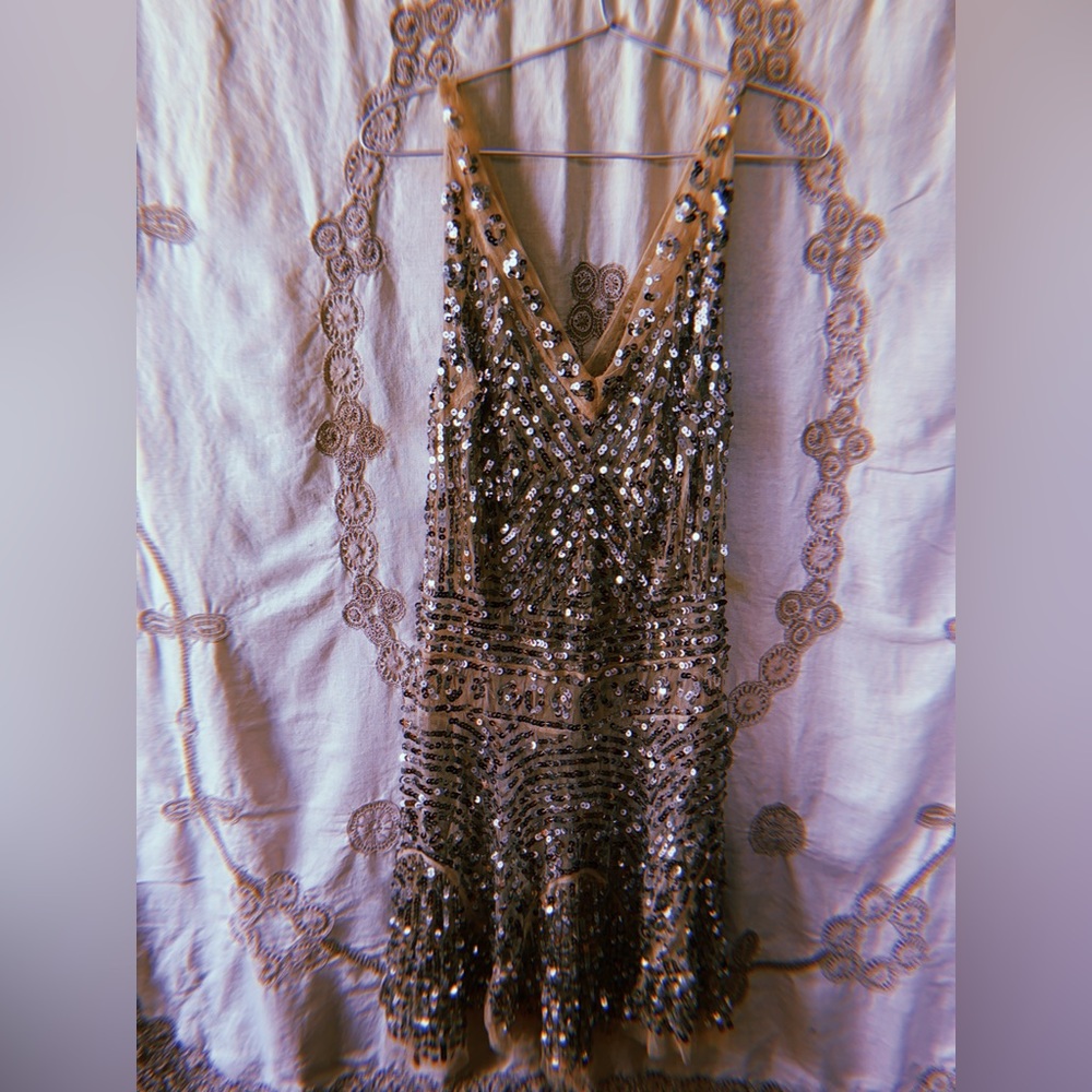 Free People Sequin Celebration Slip M